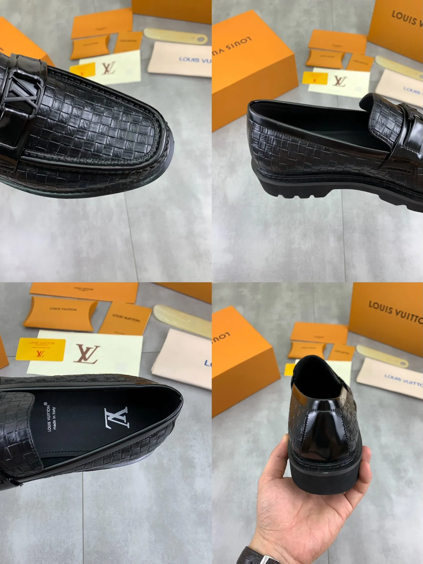 Factory price P820 💎💎💎LOUIS VUITTON [Louis Vuitton] - LV men's business casual leather shoes, luxurious and noble 👞All imported original cowhide, just to create a more comfortable wearing experience, upper: original high-end calfskin ➕Imported soft cowhide lining, original lightweight foam outsole ✔️ Color: 6️⃣colors available Size: 39-44 (38.45 46 can be customized (non-returnable)